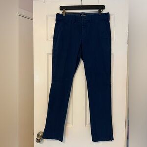 Express Men’s Skinny Dark Blue Chino Pants